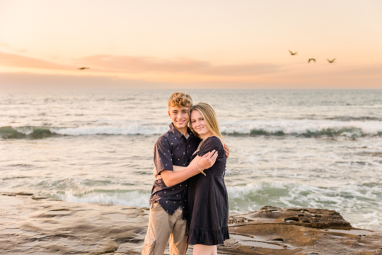 Family photo session captured by Carlsbad Photo at La Jolla, San Diego