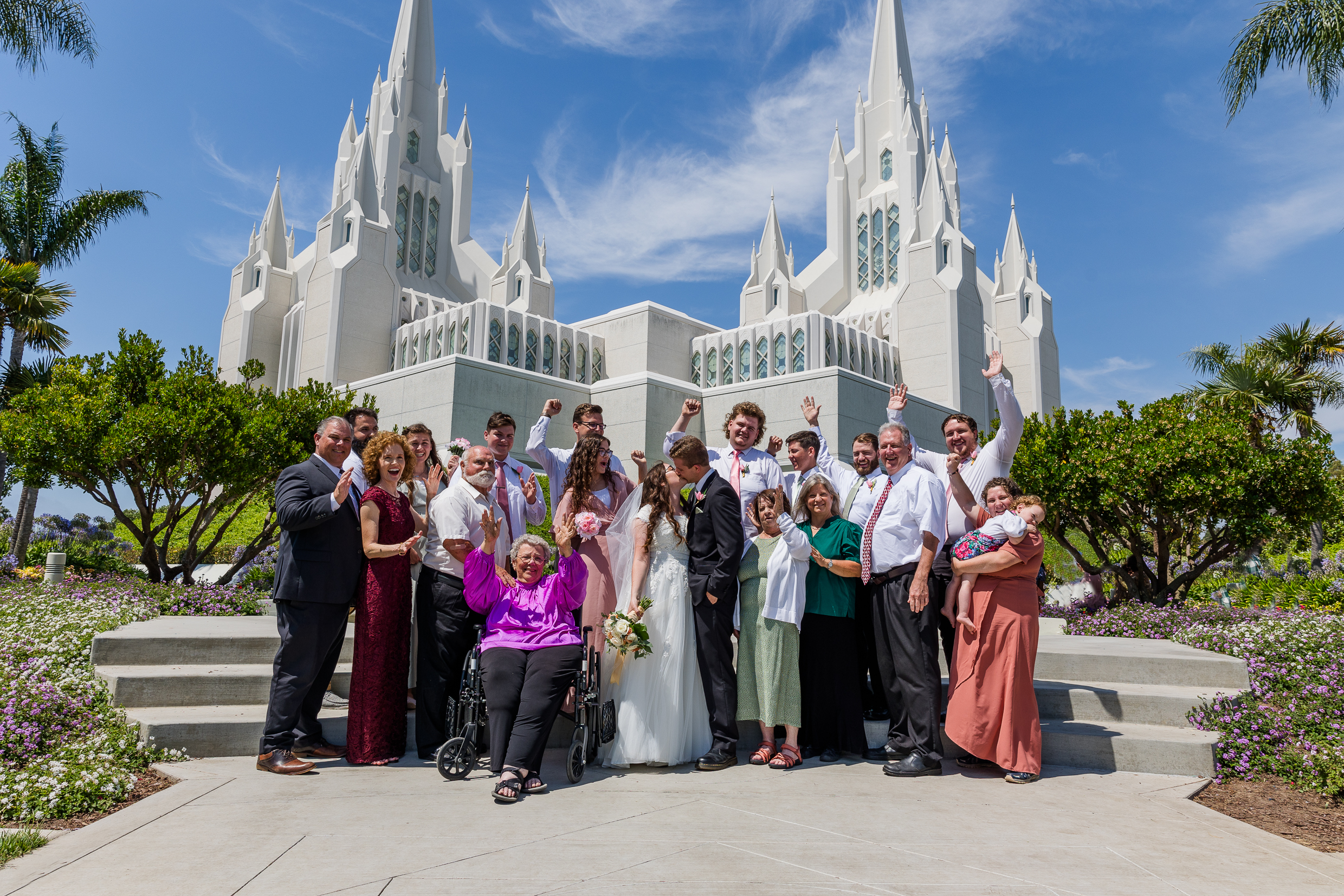 San Diego California Temple Wedding Photographer
