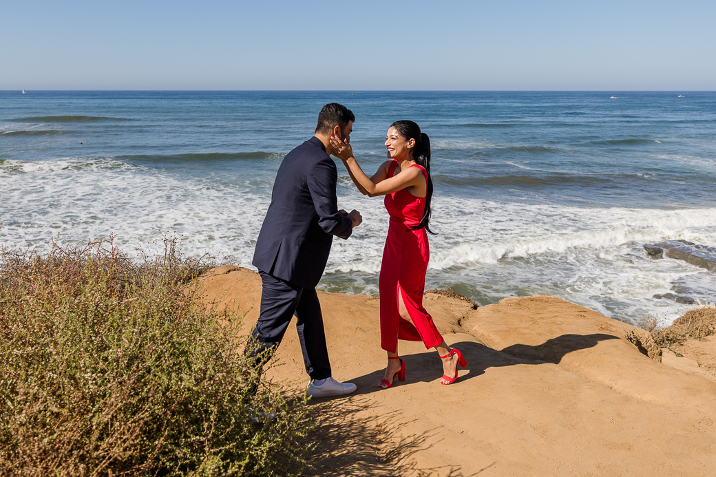 Surprise Proposal Sunset Cliffs