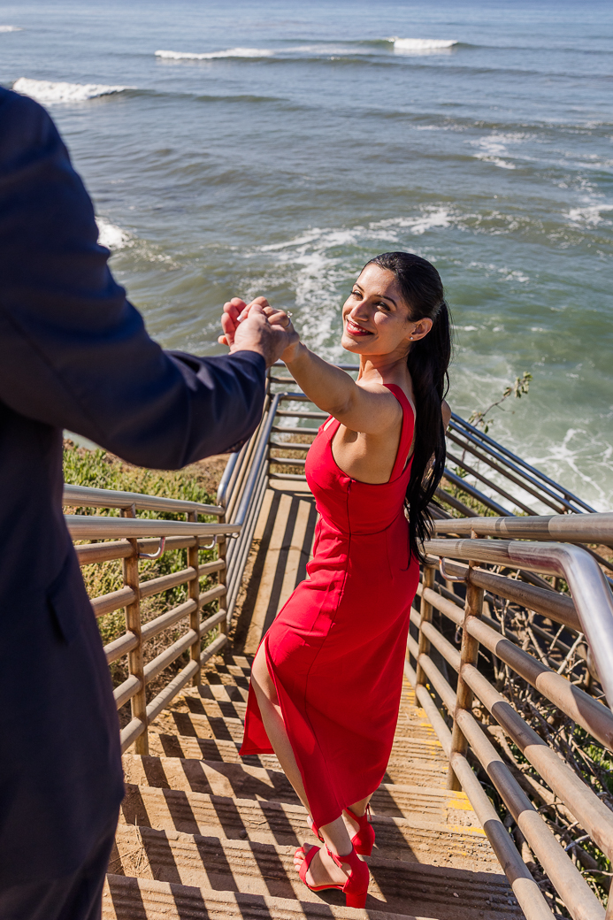 Surprise Proposal Sunset Cliffs