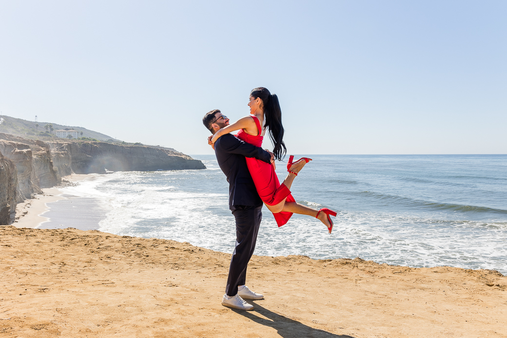 Surprise Proposal Sunset Cliffs