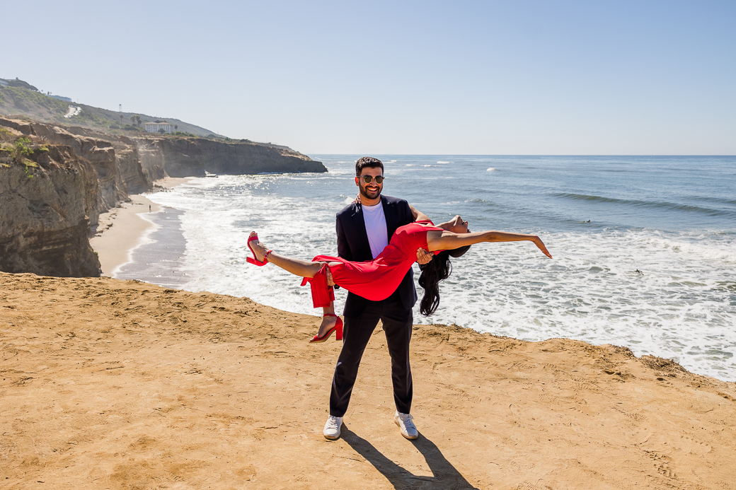 Surprise Proposal Sunset Cliffs