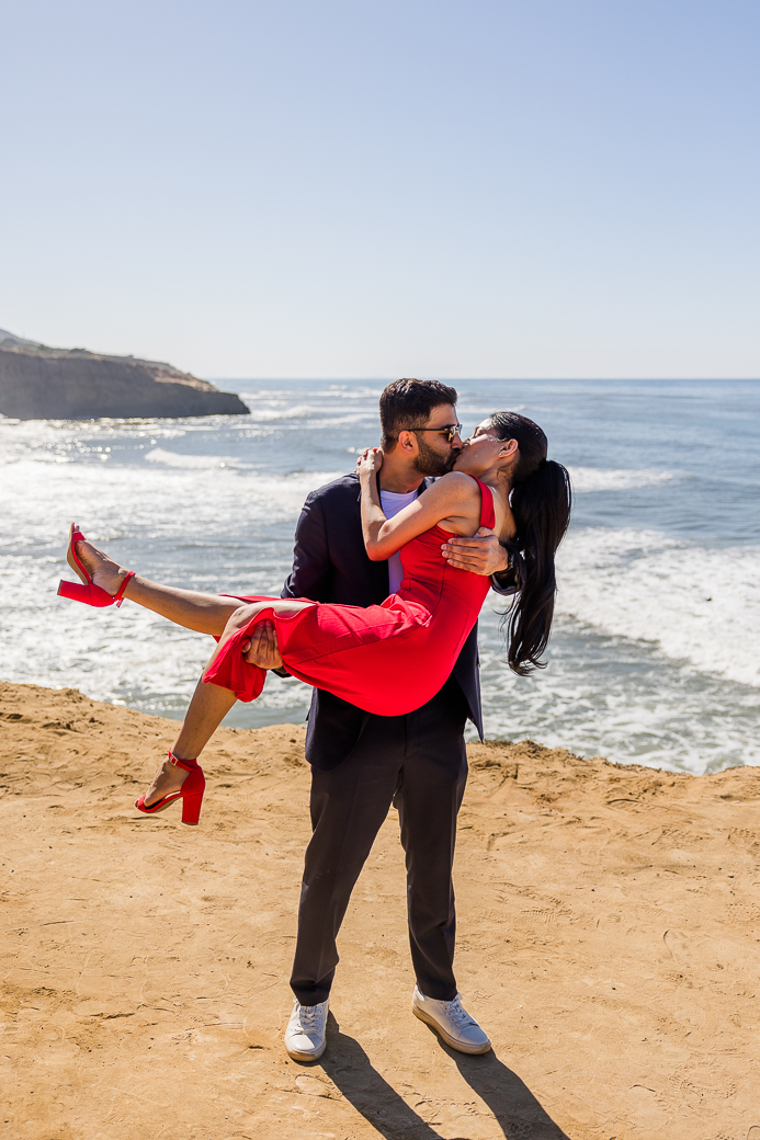 Surprise Proposal Sunset Cliffs