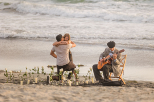 Surprise Proposal at the Carlsbad Beach