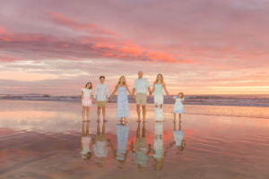 Start with a Color Palette
Beach photos look best when outfits complement the natural surroundings. Soft, neutral colors photograph beautifully against the sand, ocean, and sky.
Carlsbad Photo Favorite Beach Color Palettes